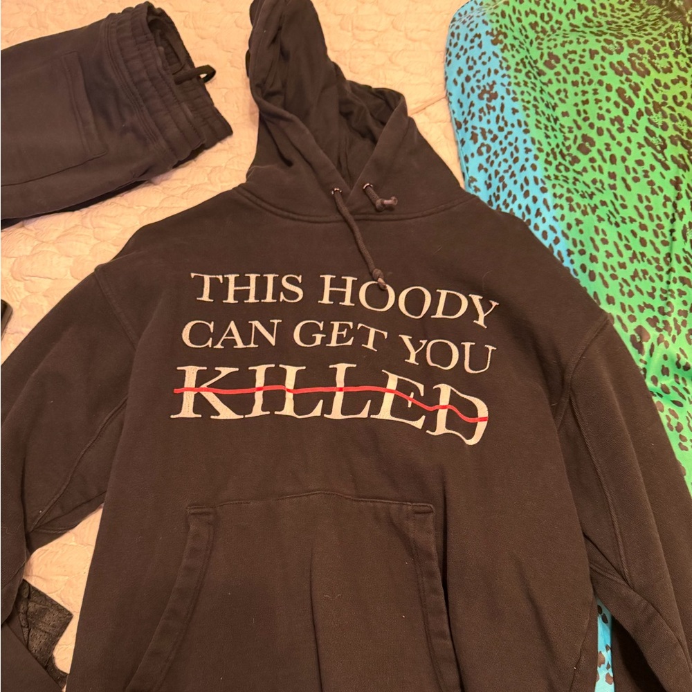 Black Scale Graphic Hoodie this hoody can get you killed